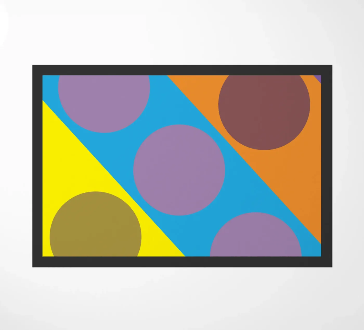 circle zigzag doormat by boeboe