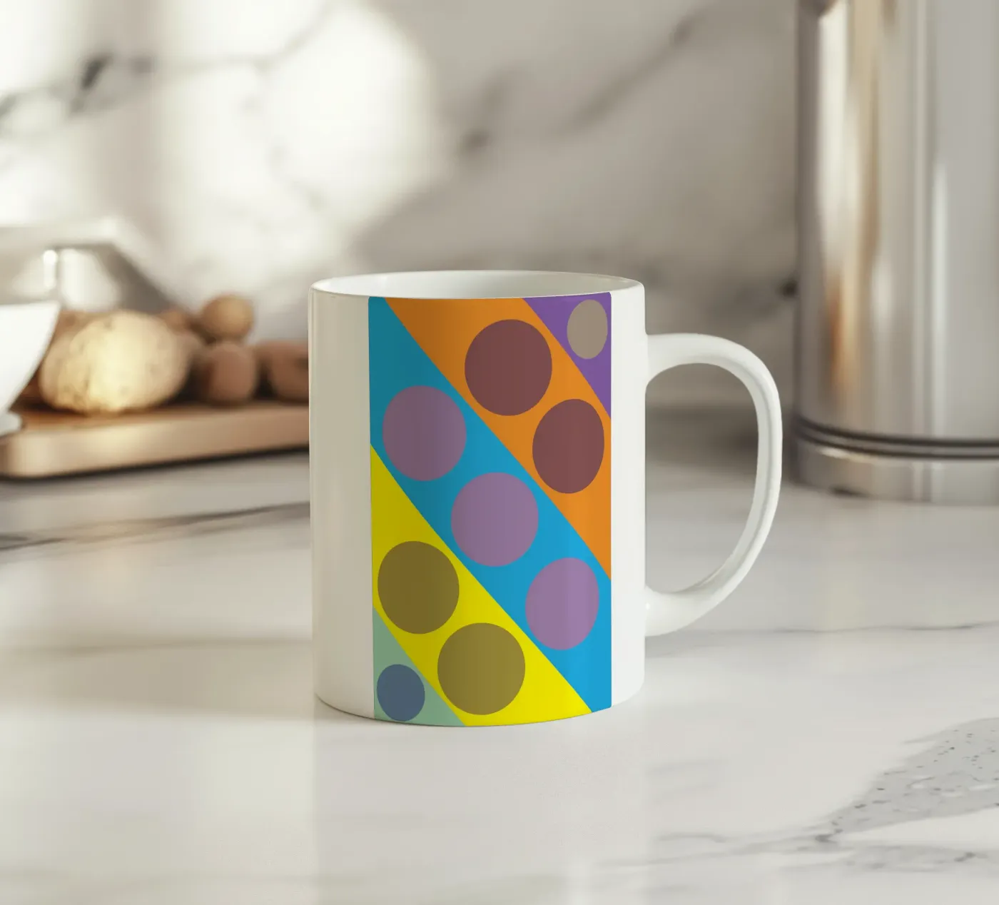 circle zigzag ceramic mug by boeboe