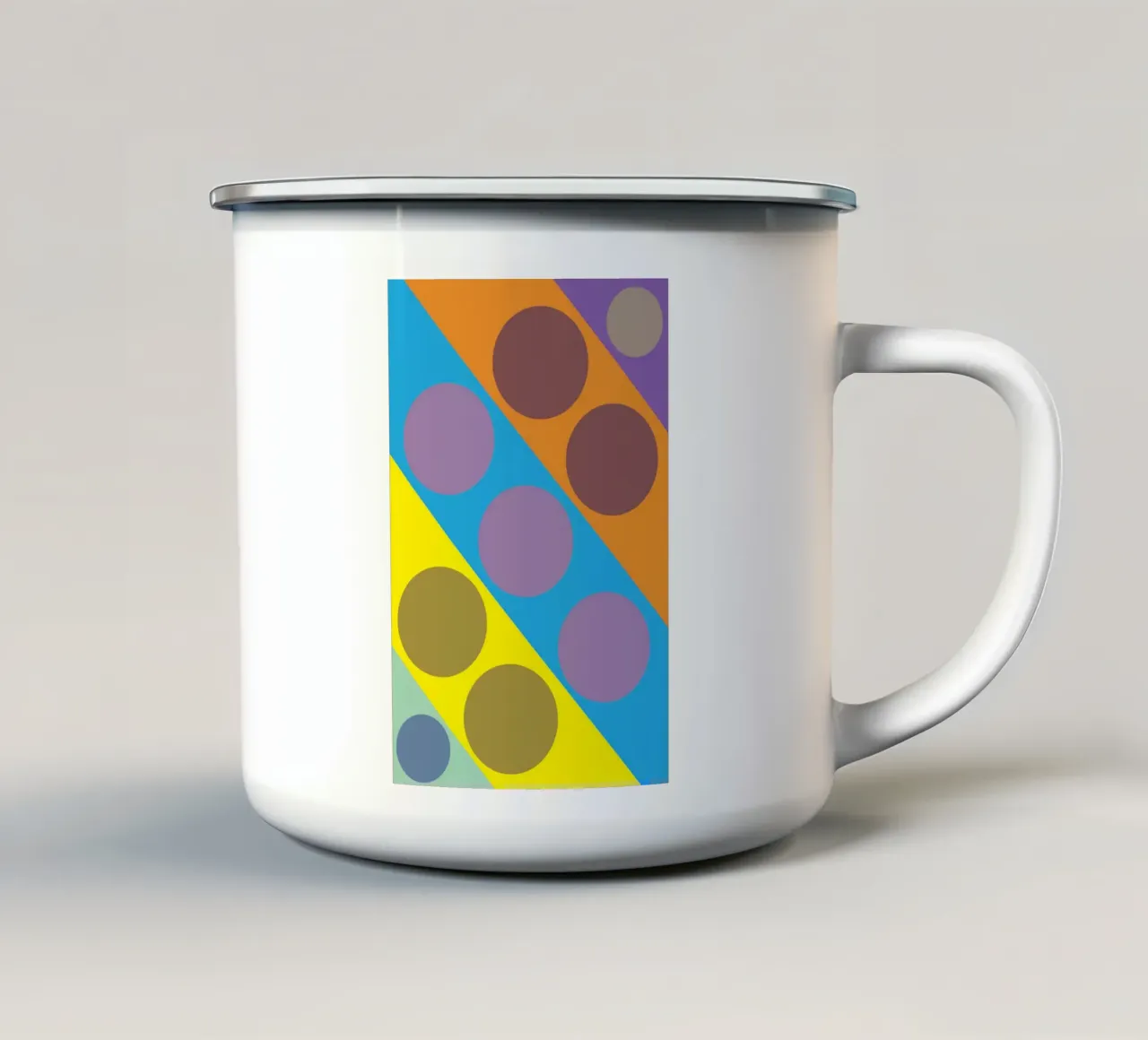 cerchio a zig zag tazza in smalto da boeboe