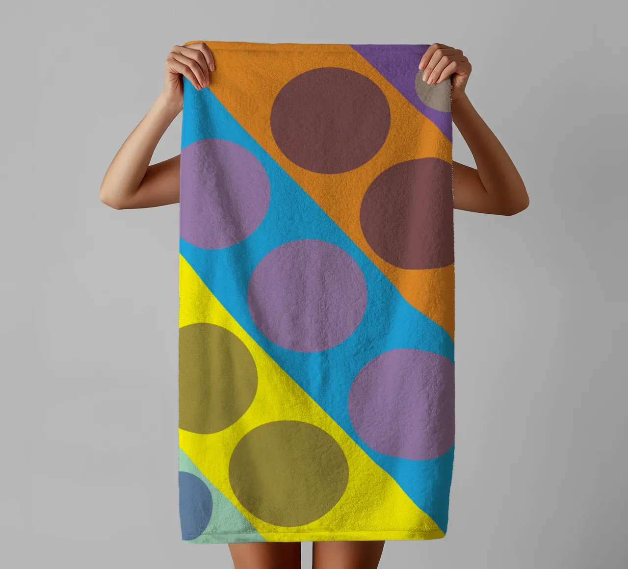 cercle zigzag serviette de bain de boeboe