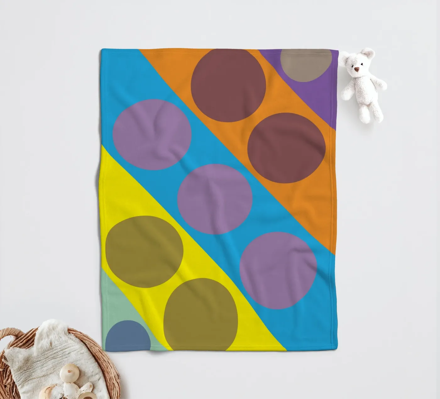 circle zigzag fleecedeken van boeboe