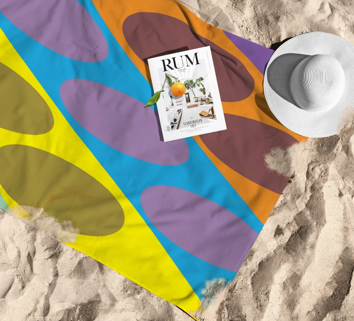 circle zigzag strandhanddoek van boeboe