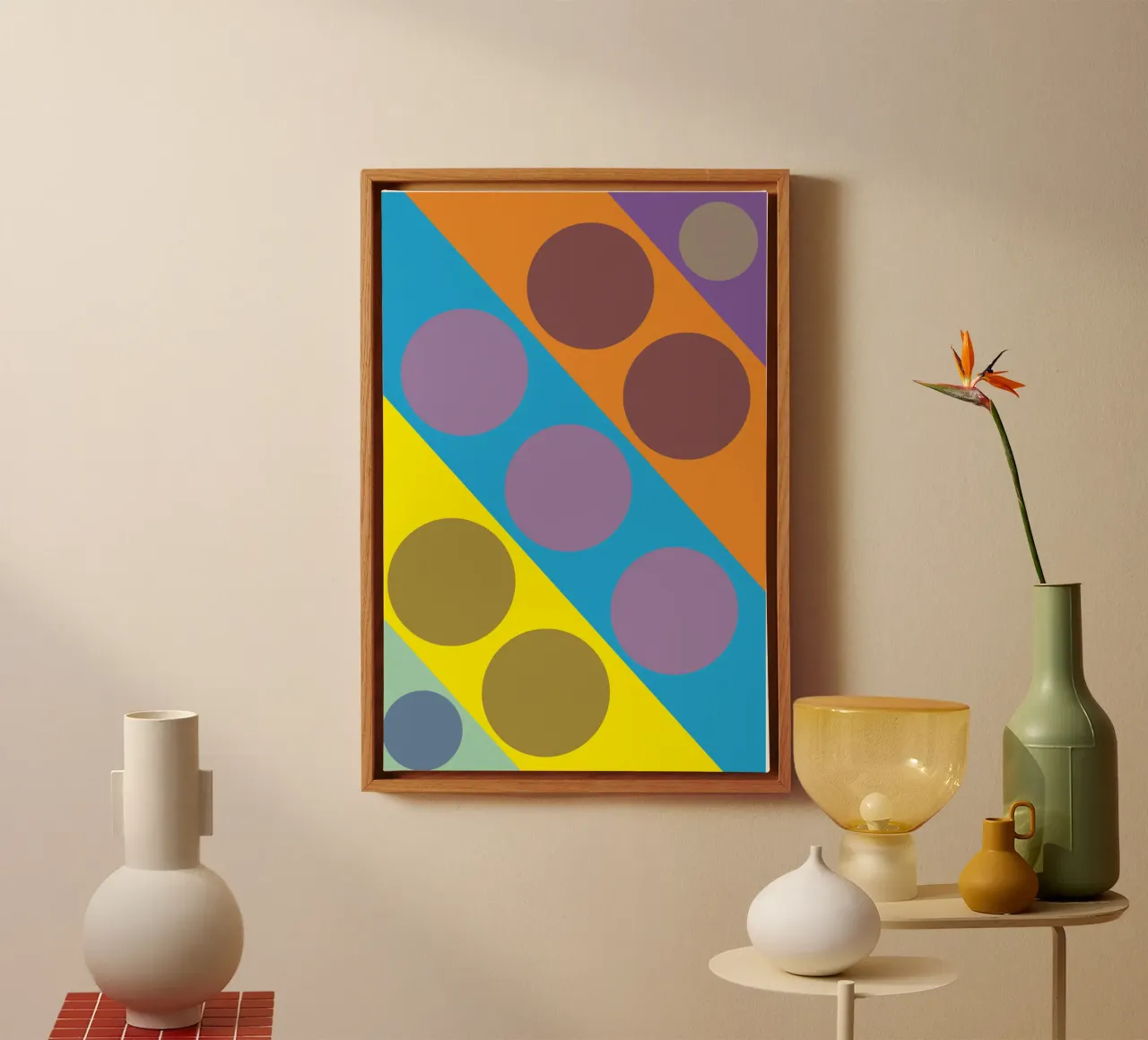 circle zigzag canvas by boeboe