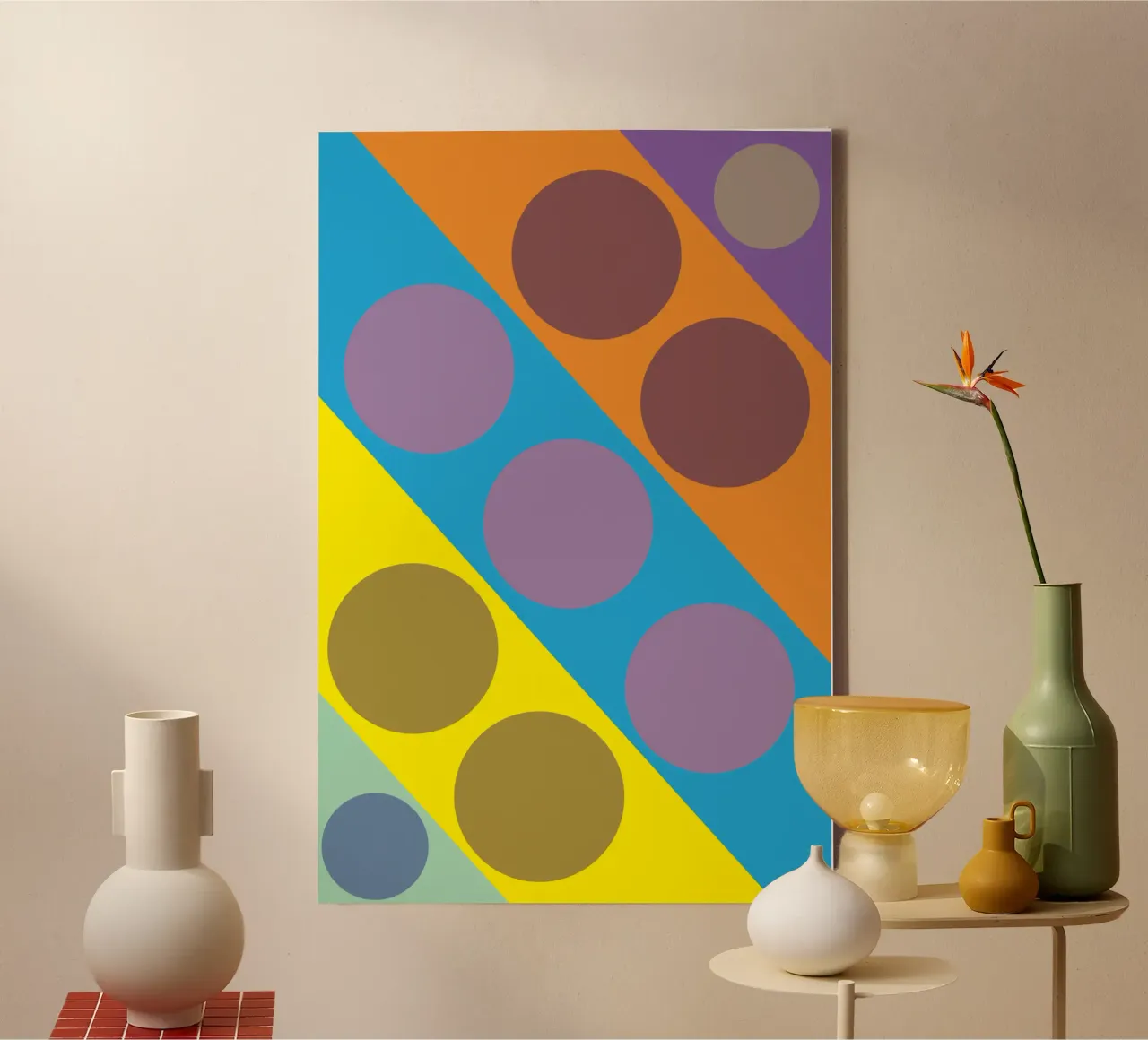 circle zigzag canvas by boeboe