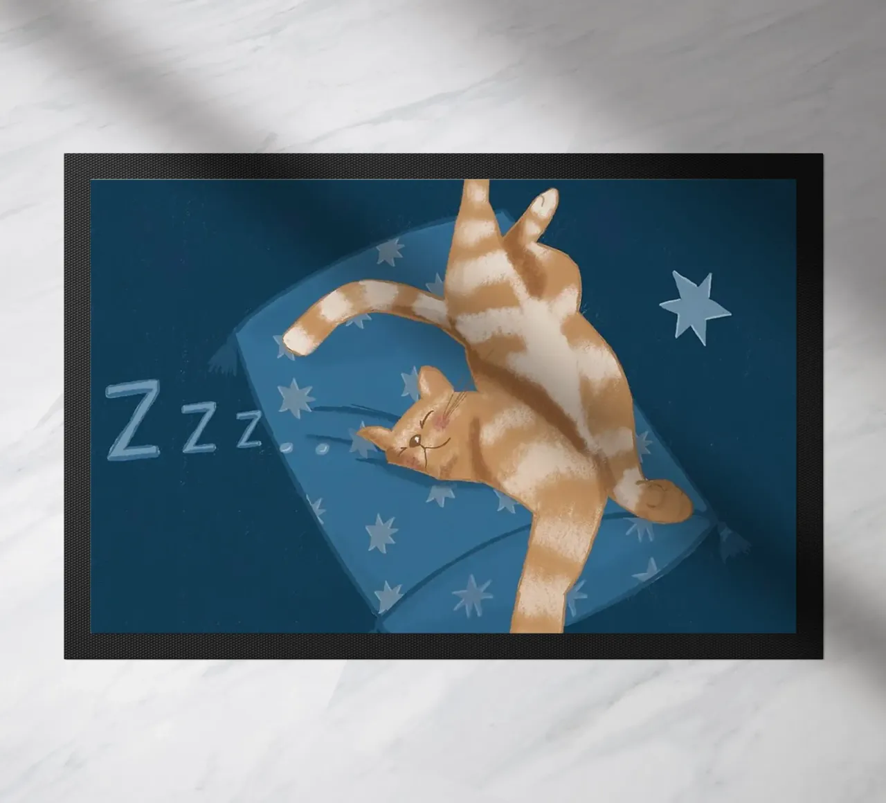 Gatto che dorme zerbino da Tory