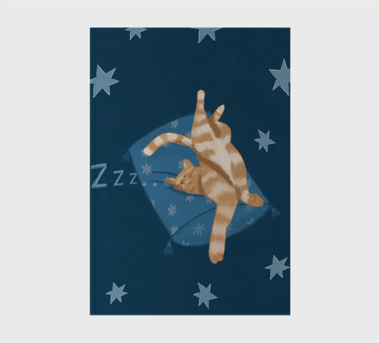 Sleeping Cat notebook by Tory
