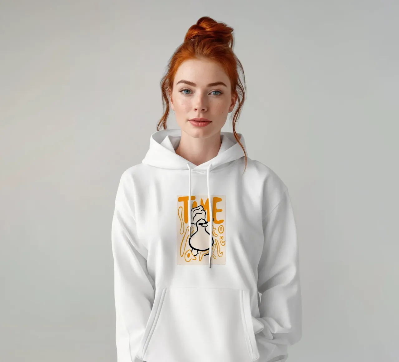 Illustrazione dell'anatra Time to Sparkle felpa con cappuccio da Tory