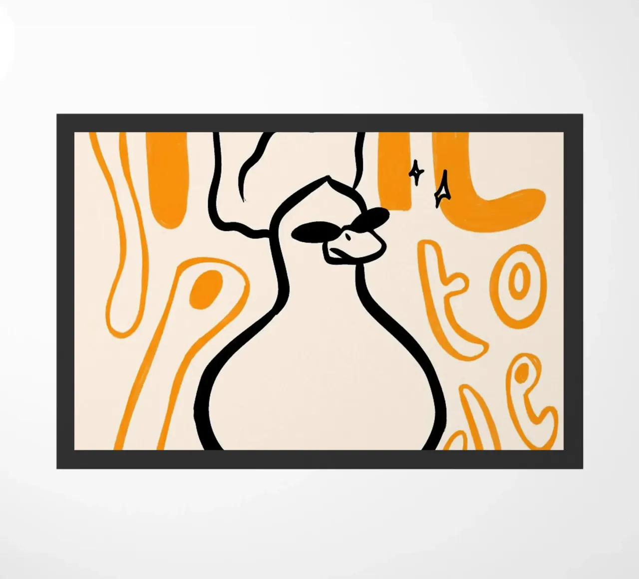 Illustrazione dell'anatra Time to Sparkle zerbino da Tory