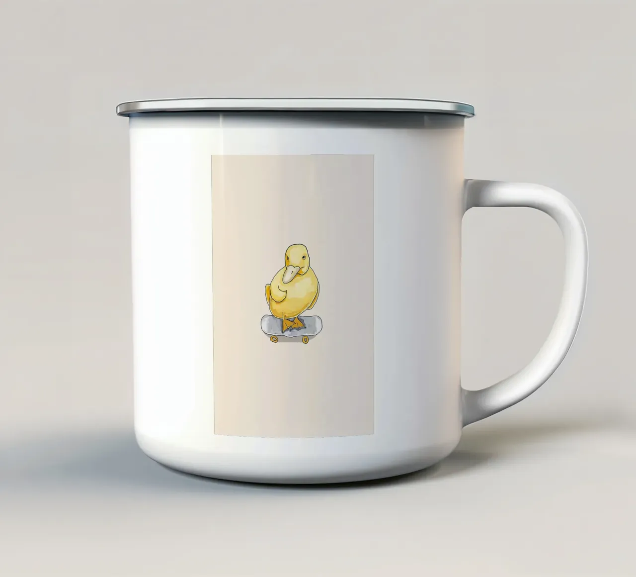 pattino anatra tazza in smalto da Tory