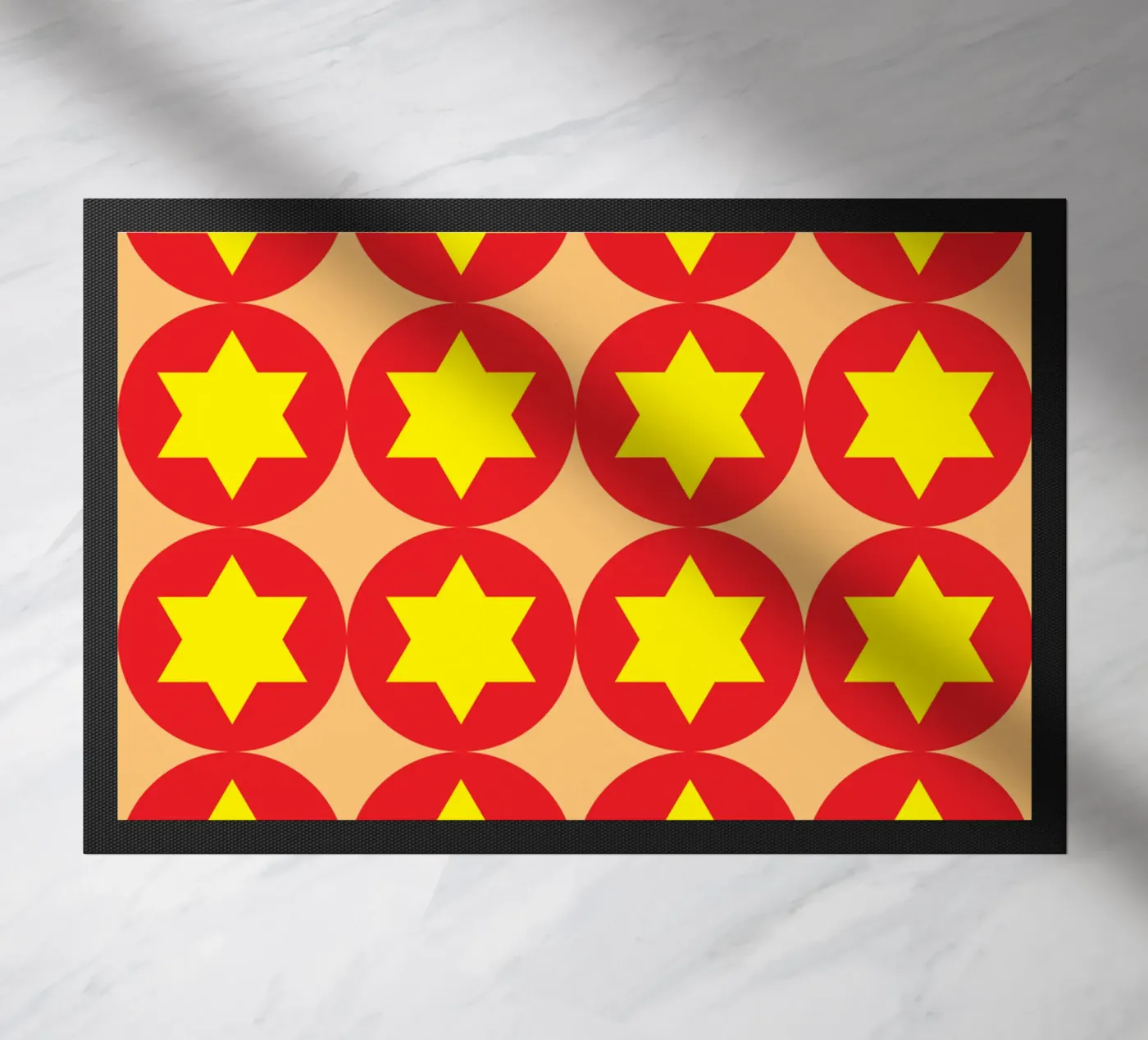 circle hexagon doormat by boeboe