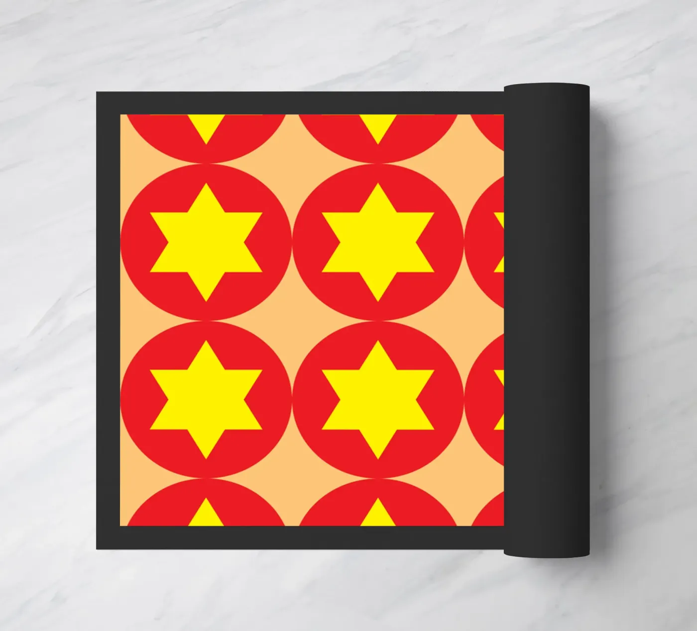 circle hexagon doormat by boeboe