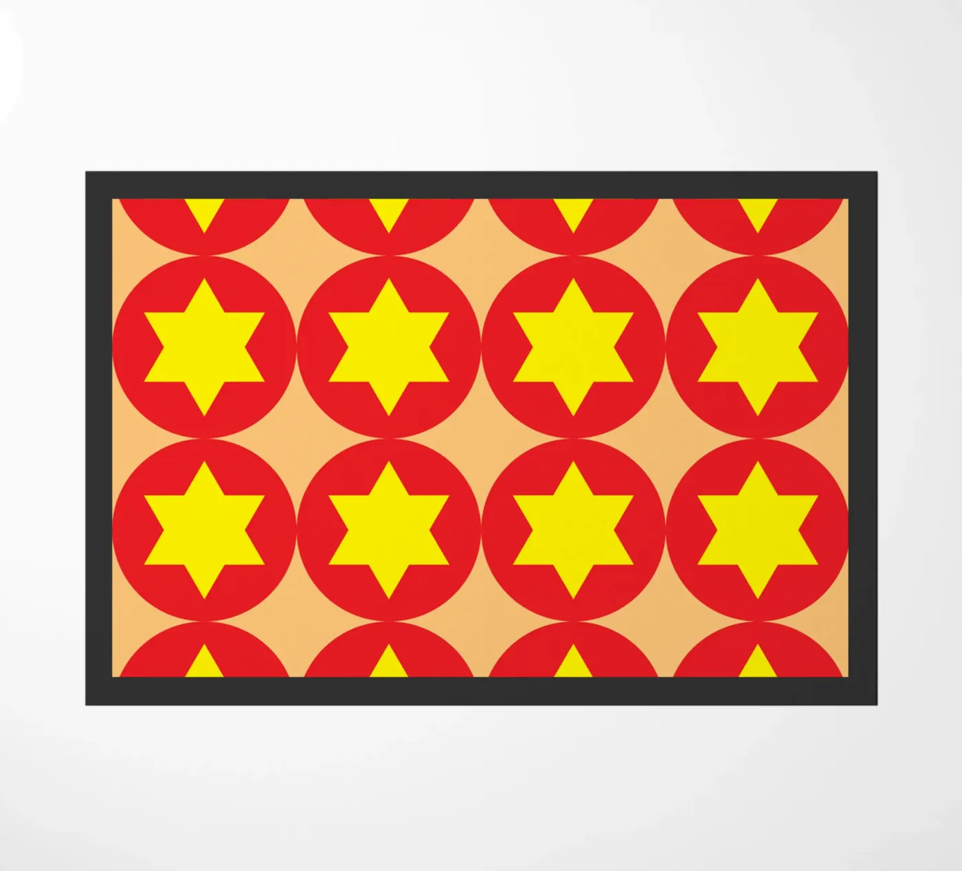 circle hexagon doormat by boeboe