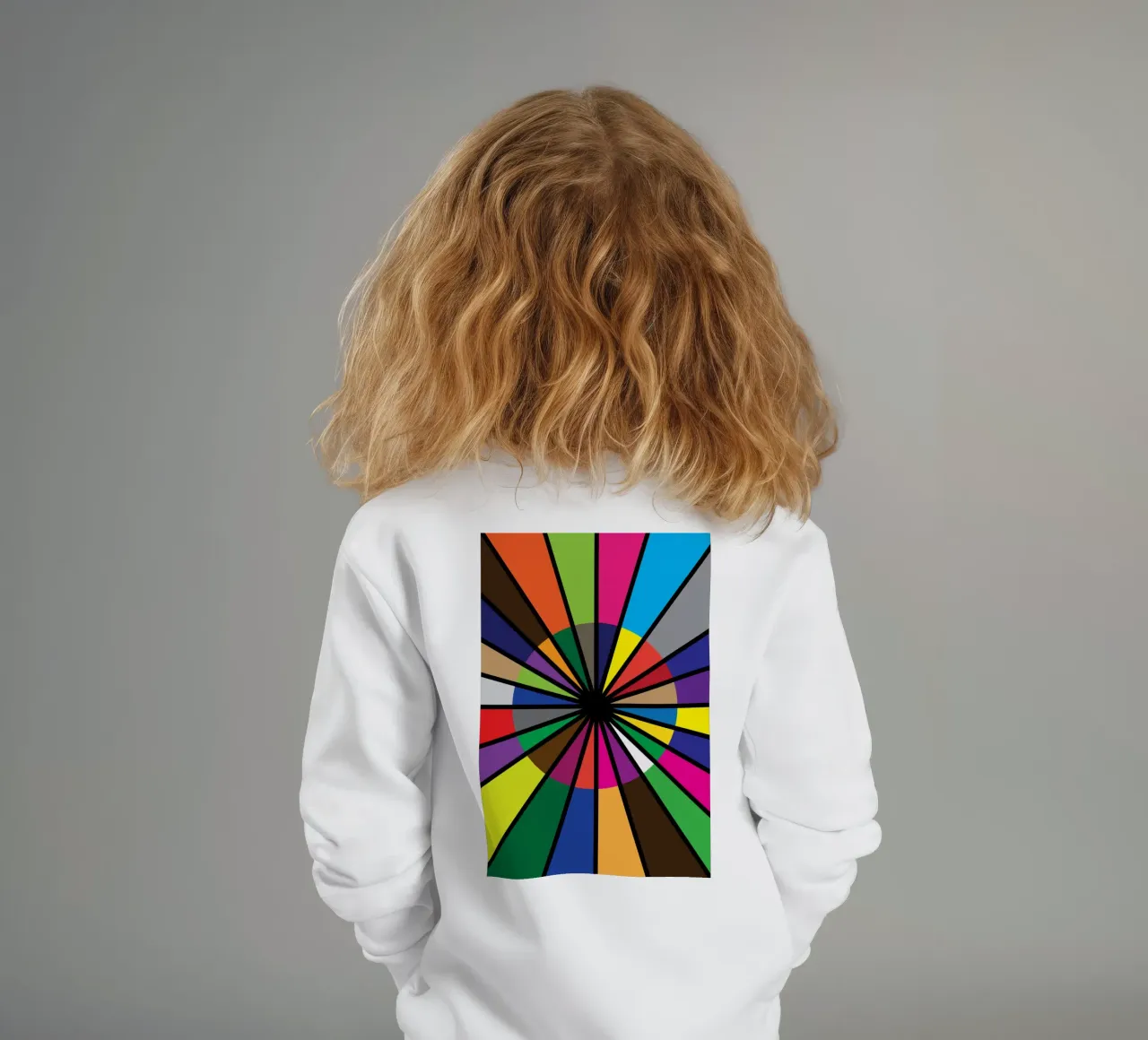 pallette di colori per il puzzle felpa bambino da boeboe