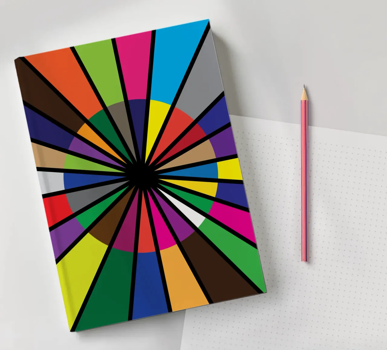puzzle color circle pallette notebook by boeboe
