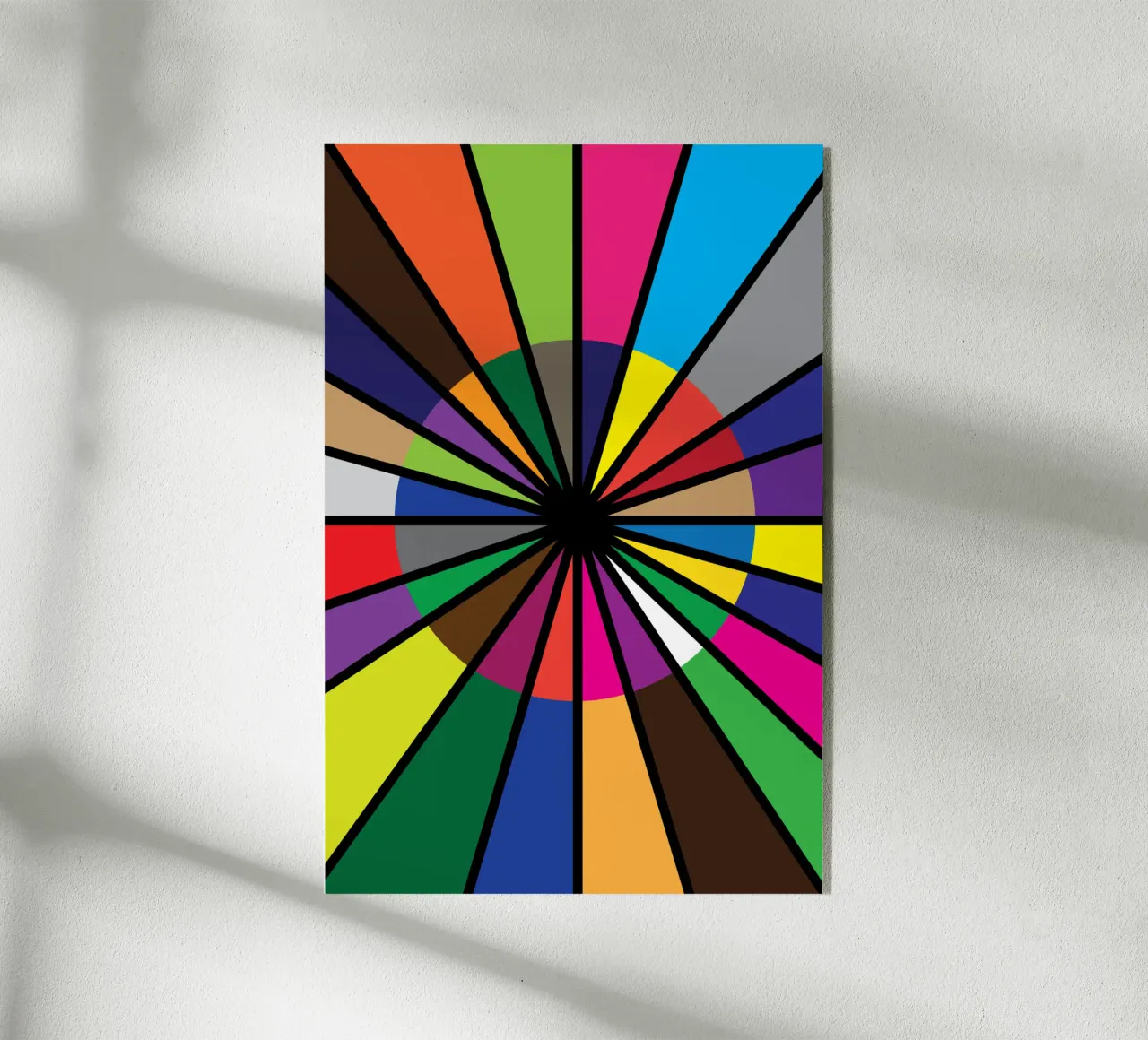 puzzle círculo de color paleta metacrilato de boeboe