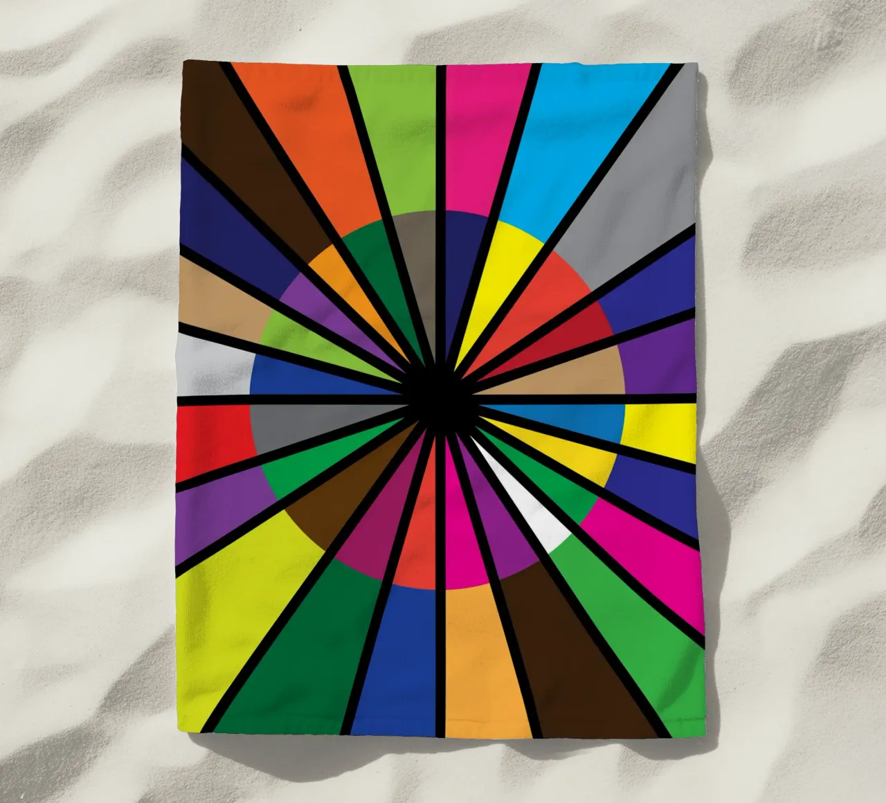 pallette di colori per il puzzle telo mare da boeboe