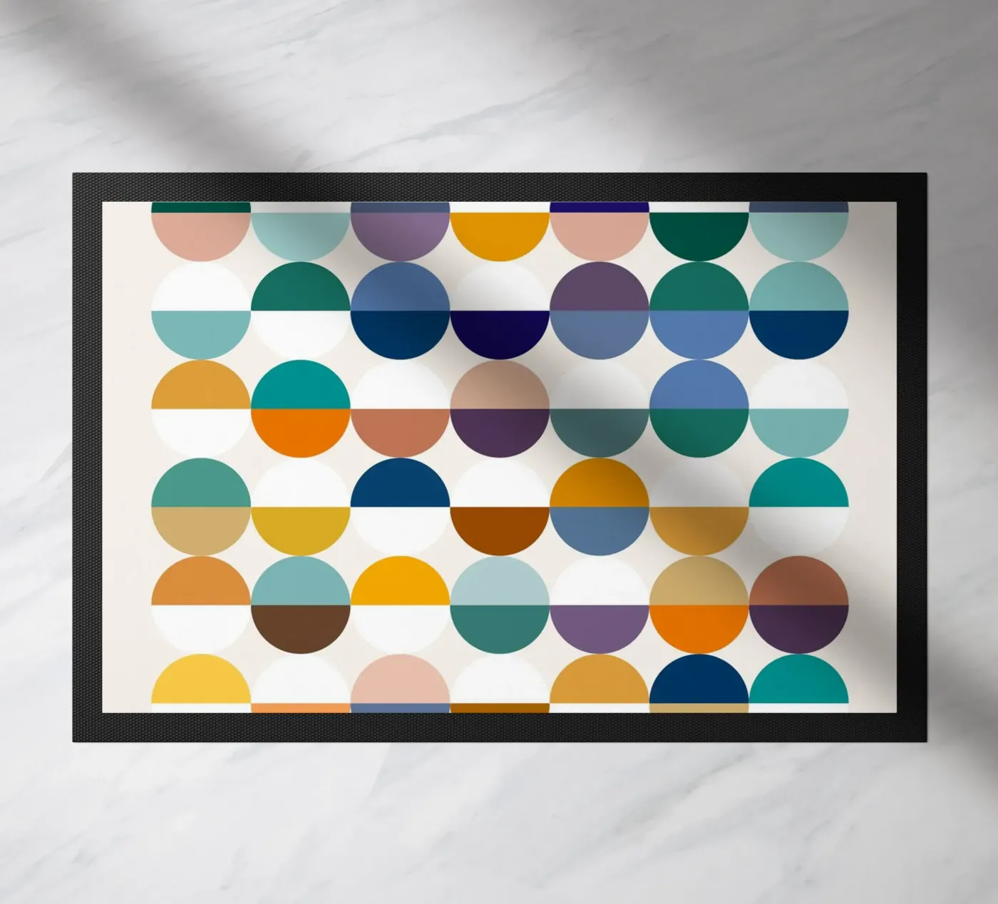 Half Empty Or Half Full doormat by 83oranges.com