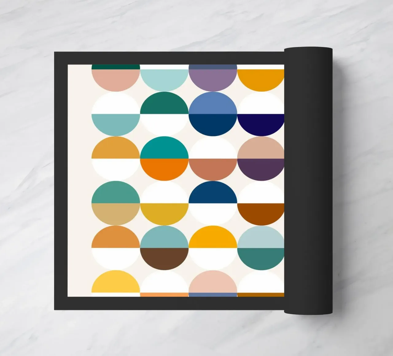 Half Empty Or Half Full doormat by 83oranges.com