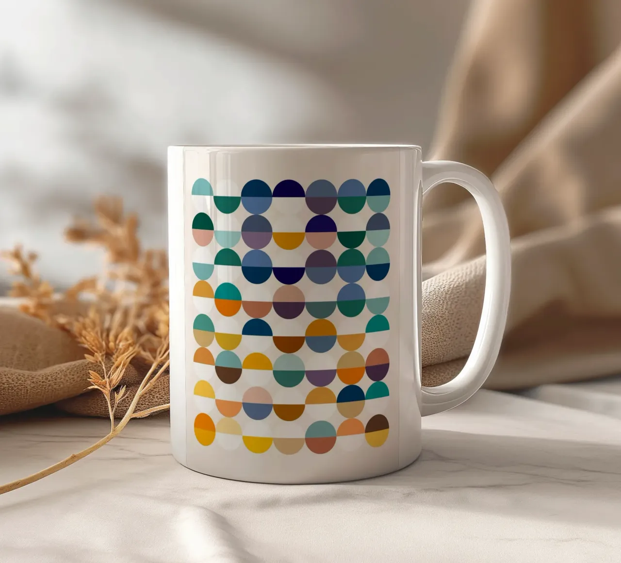 Halb leer oder halb voll Keramik Tasse von 83oranges