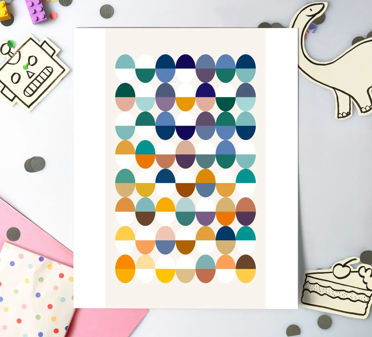 Halb leer oder halb voll Stickerbogen von 83oranges