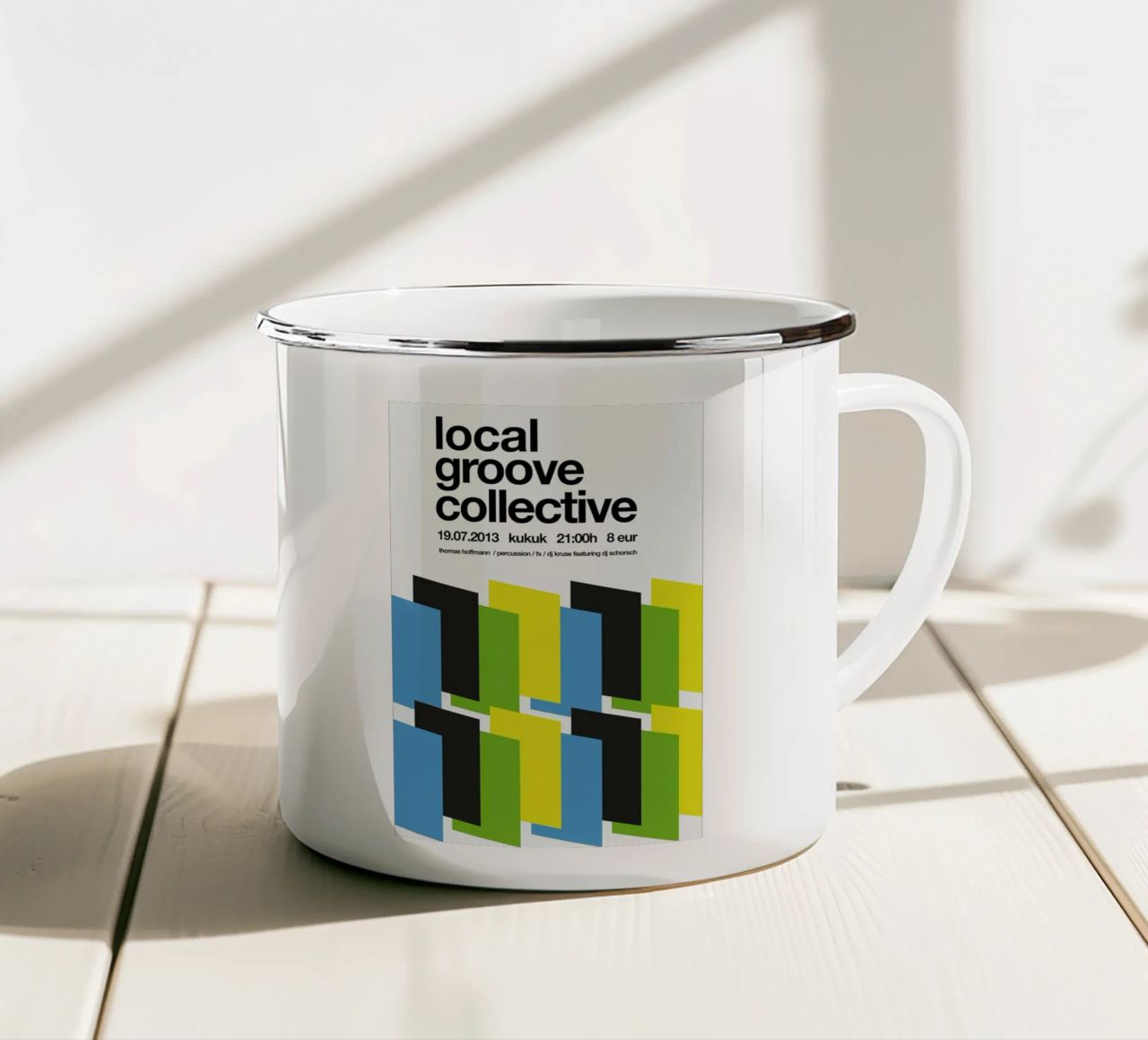 Local Groove Collective tazza in smalto da Stephan Kochs