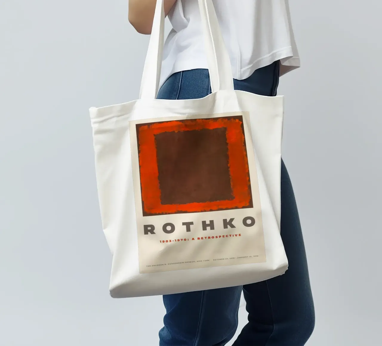 Espressionismo astratto 2 borsa in juta da traveler