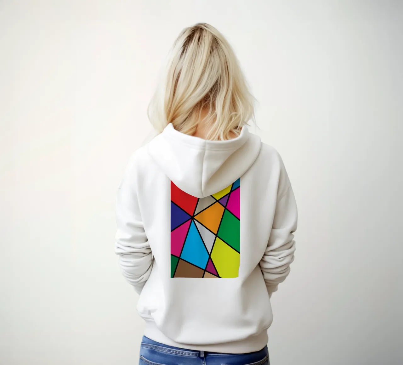 puzzle color pallette felpa con cappuccio da boeboe