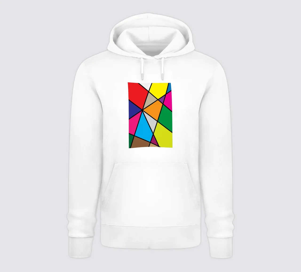 puzzle color pallette felpa con cappuccio da boeboe
