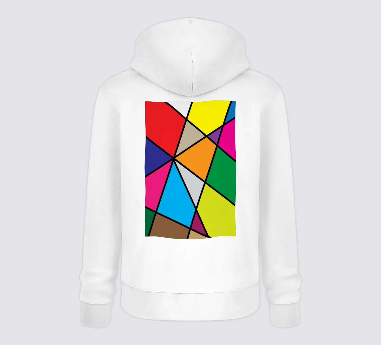 puzzle color pallette felpa con cappuccio da boeboe