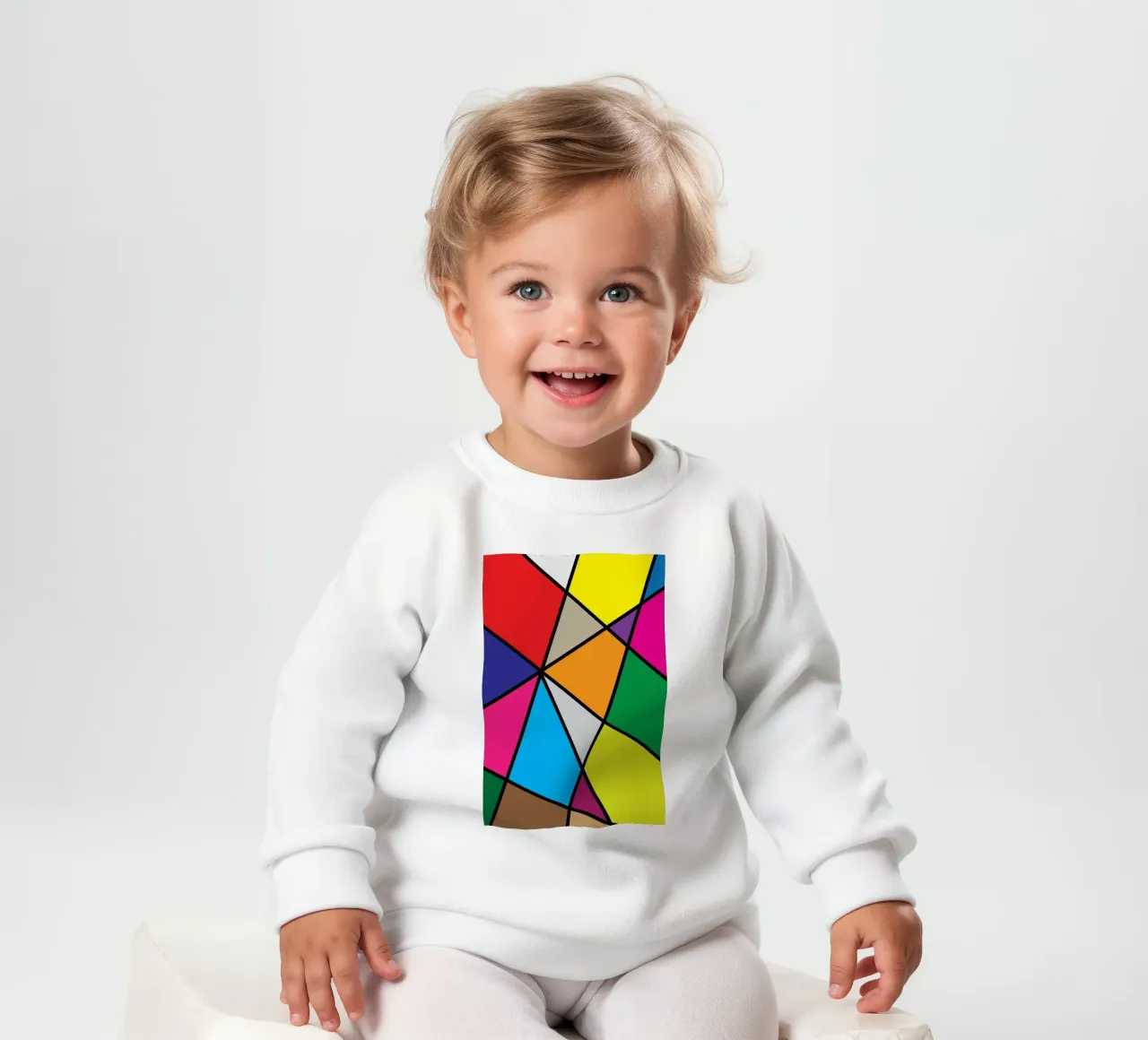 puzzle color pallette felpa neonato da boeboe