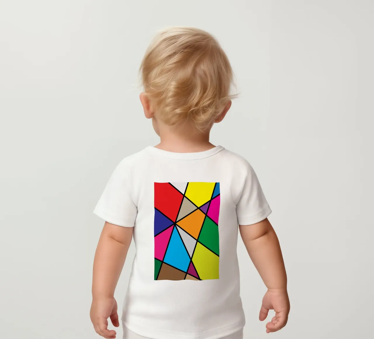puzzle color pallette maglietta neonato da boeboe
