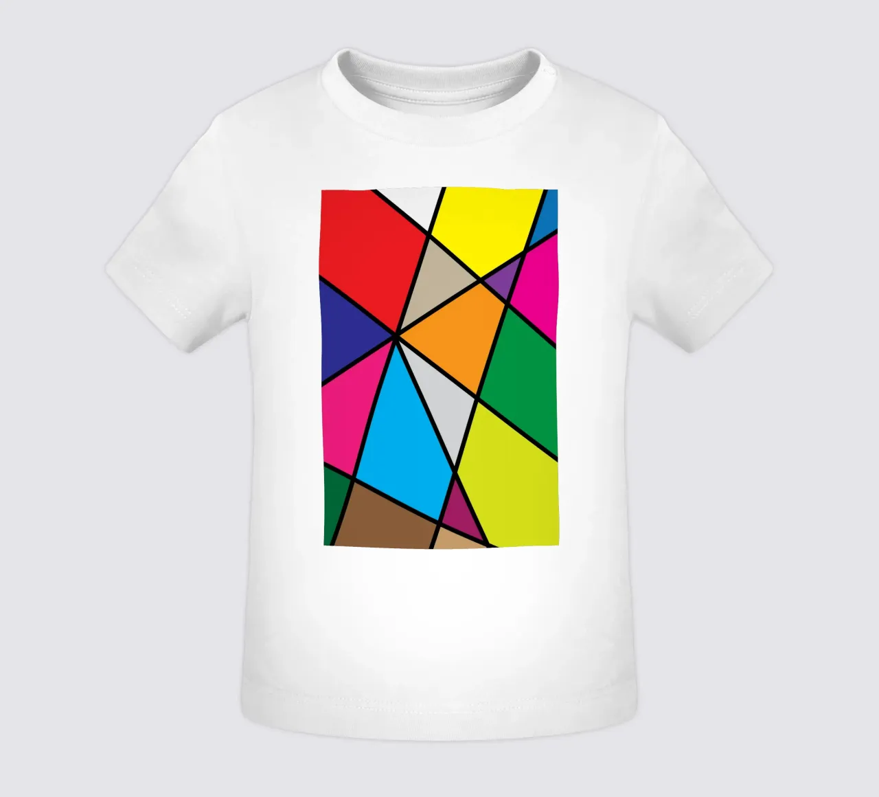 puzzle color pallette maglietta neonato da boeboe
