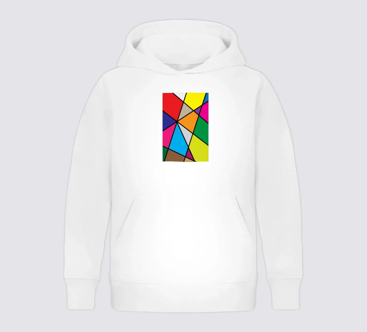 puzzle color pallette felpa bambino con cappuccio da boeboe