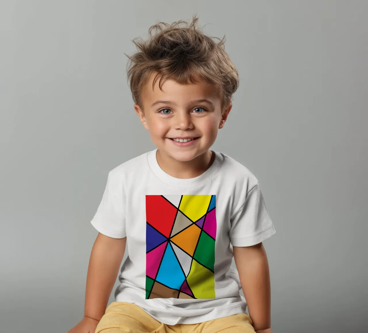puzzle color pallette t-shirt bambini da boeboe