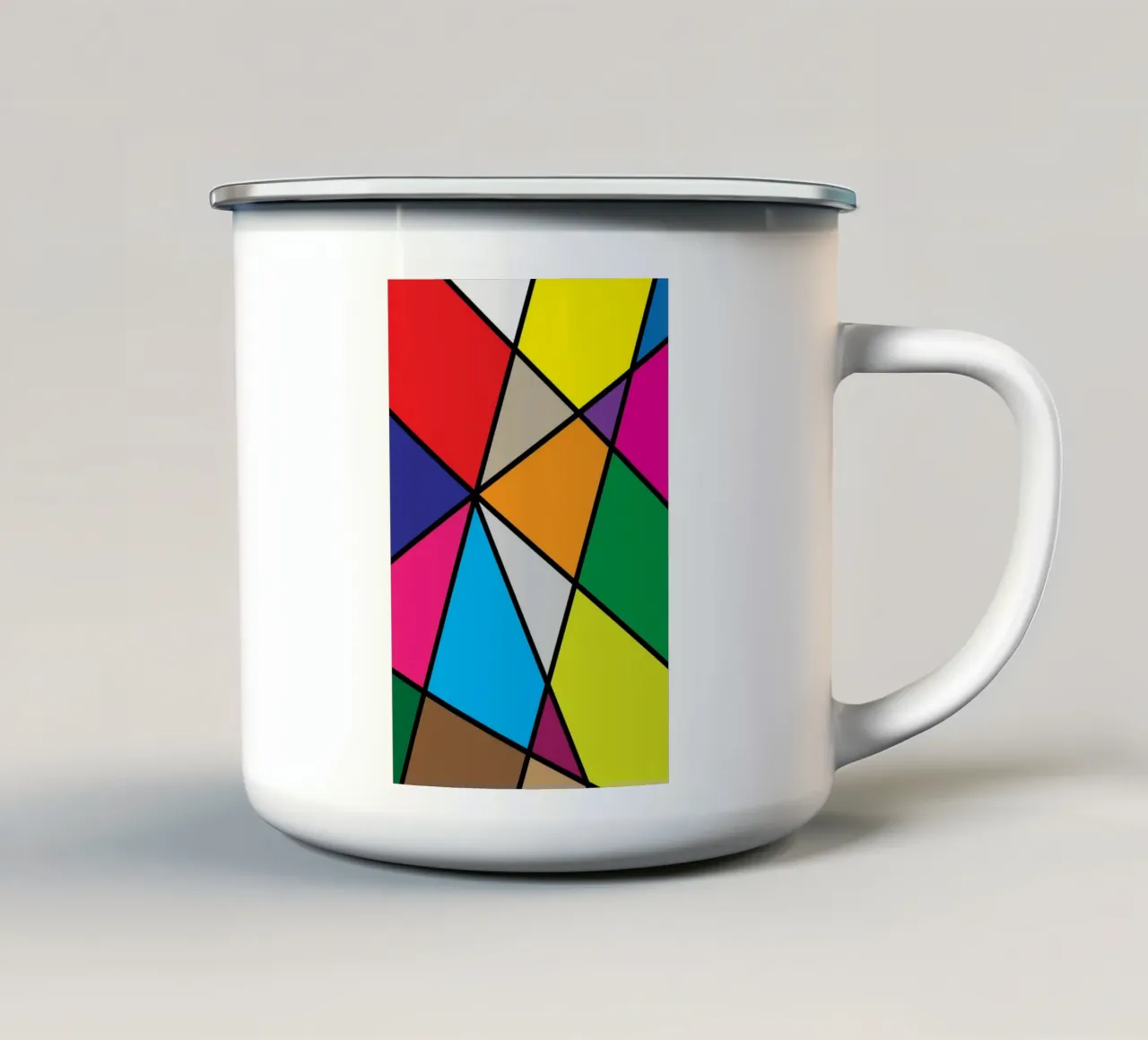 puzzle color pallette tazza in smalto da boeboe