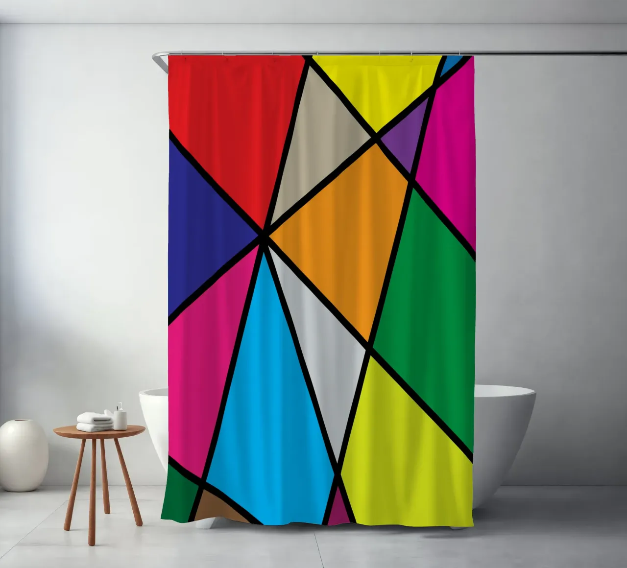 puzzle color pallette tenda da doccia da boeboe