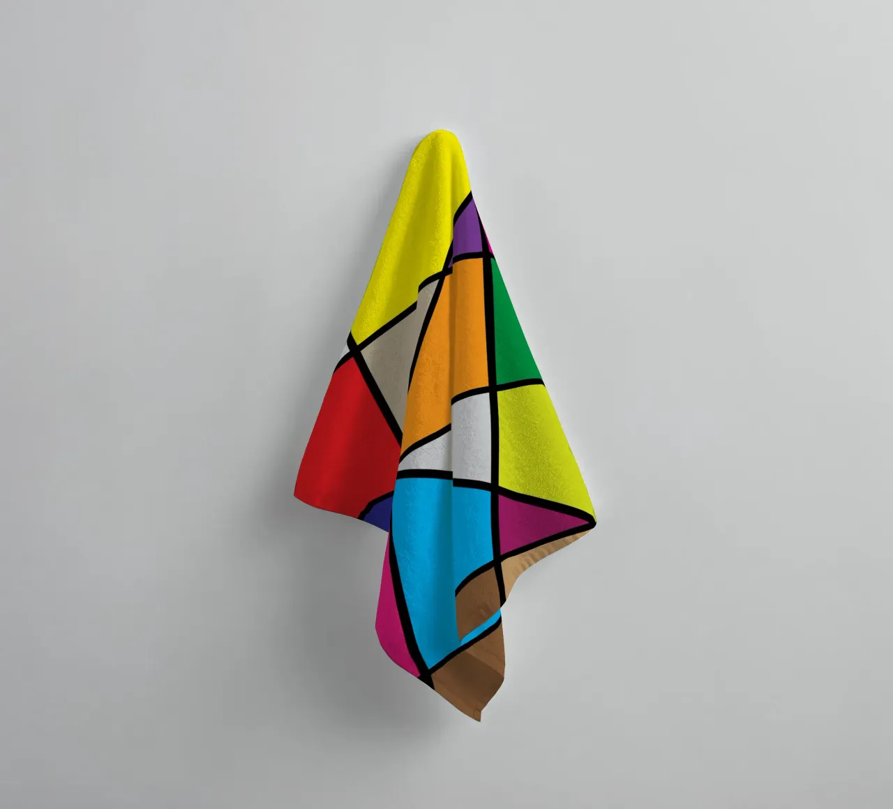 puzzle color pallette asciugamano da bagno da boeboe