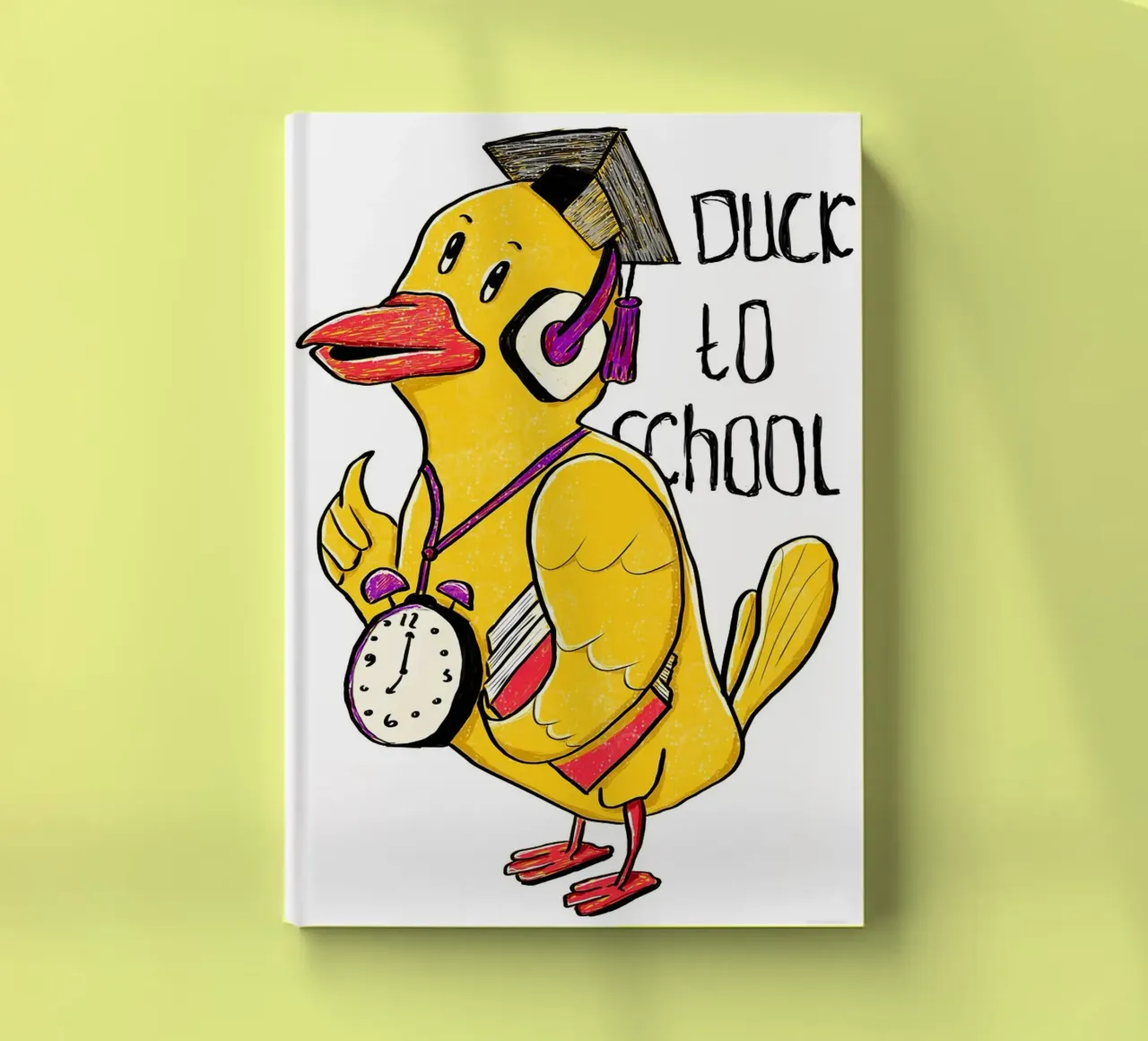 duck to work art notebook by bazi