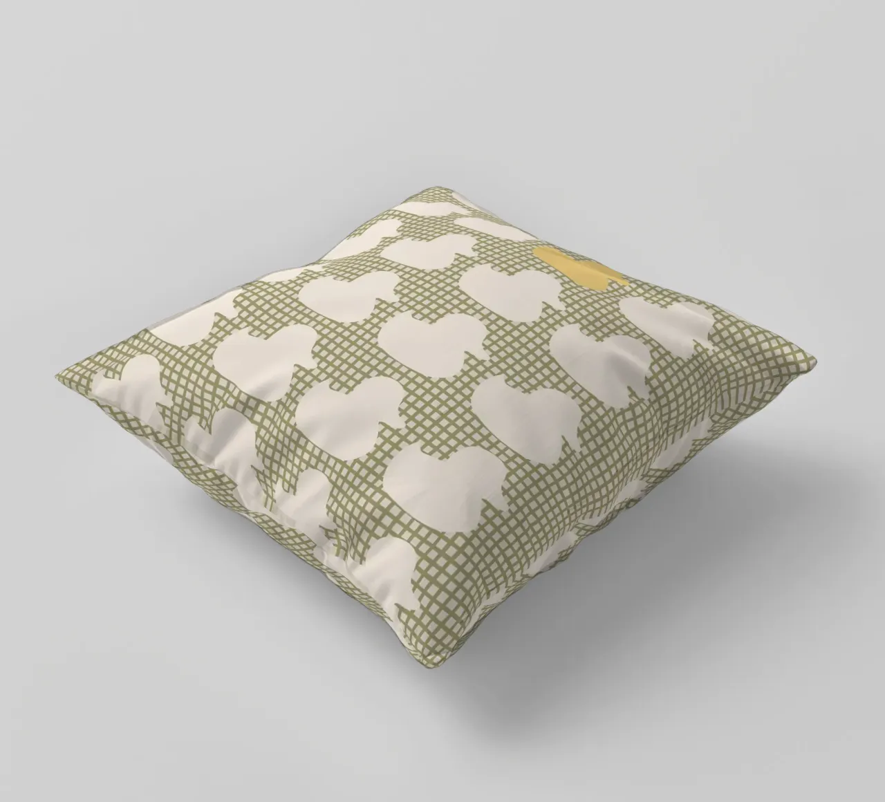 Modello di anatra con un'anatra d'oro cuscino da bazi