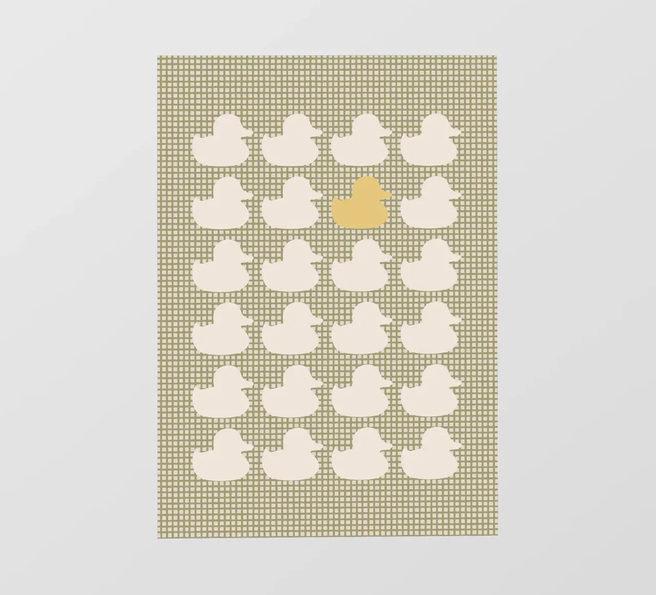 Modello di anatra con un'anatra d'oro pellicola backlit da bazi