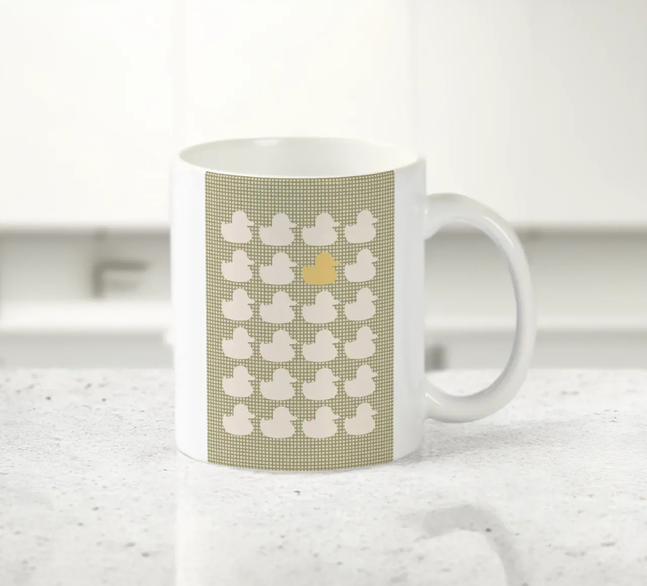 Modello di anatra con un'anatra d'oro tazza in ceramica da bazi