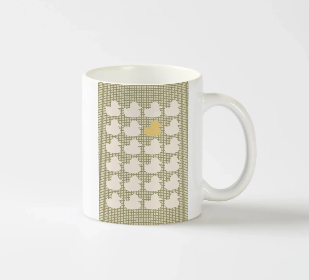 Modello di anatra con un'anatra d'oro tazza in ceramica da bazi
