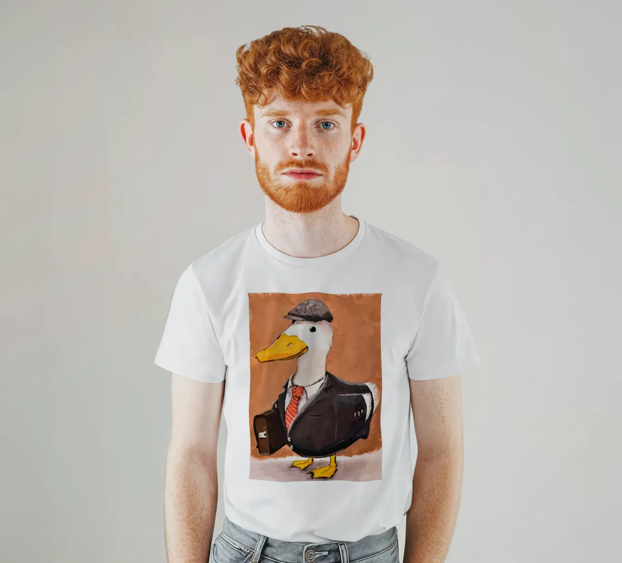 Anatra in abito t-shirt da bazi