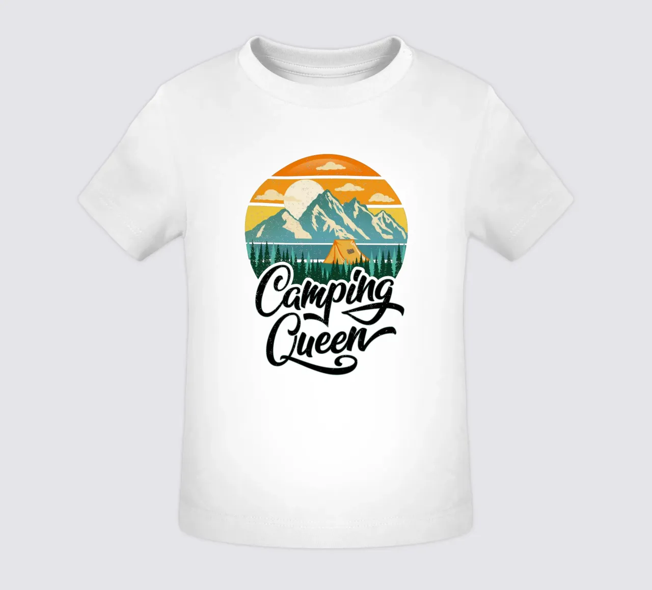 Campeggio Regina maglietta neonato da CalliLetters