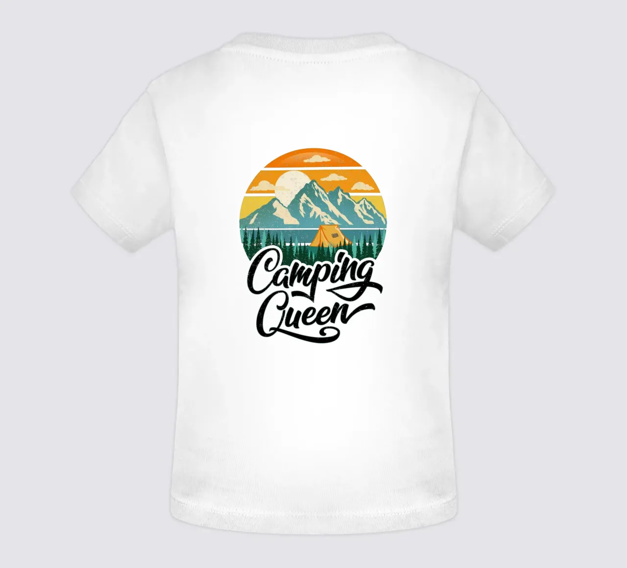 Campeggio Regina maglietta neonato da CalliLetters