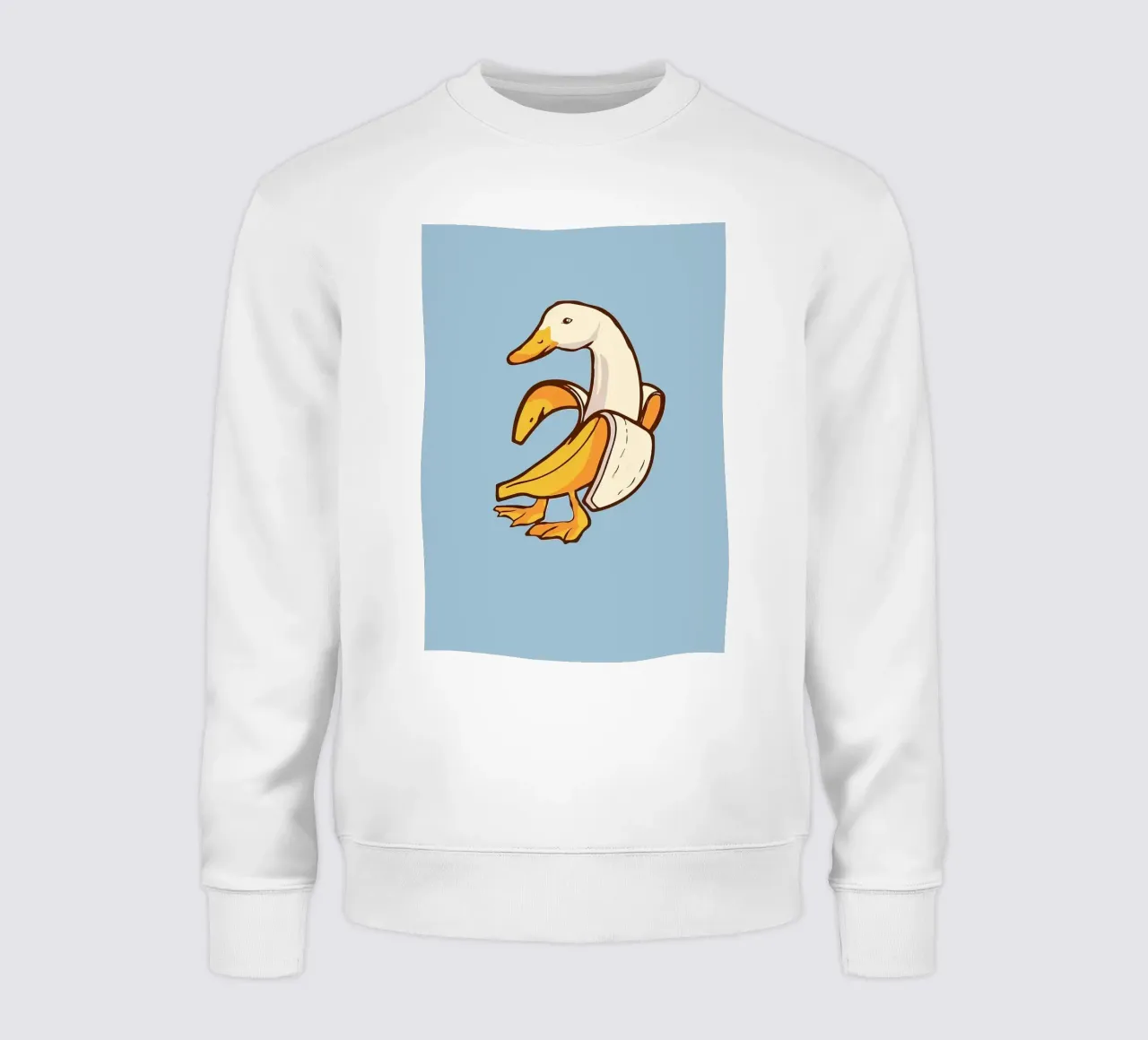 Anatra in una buccia di banana felpa da bazi