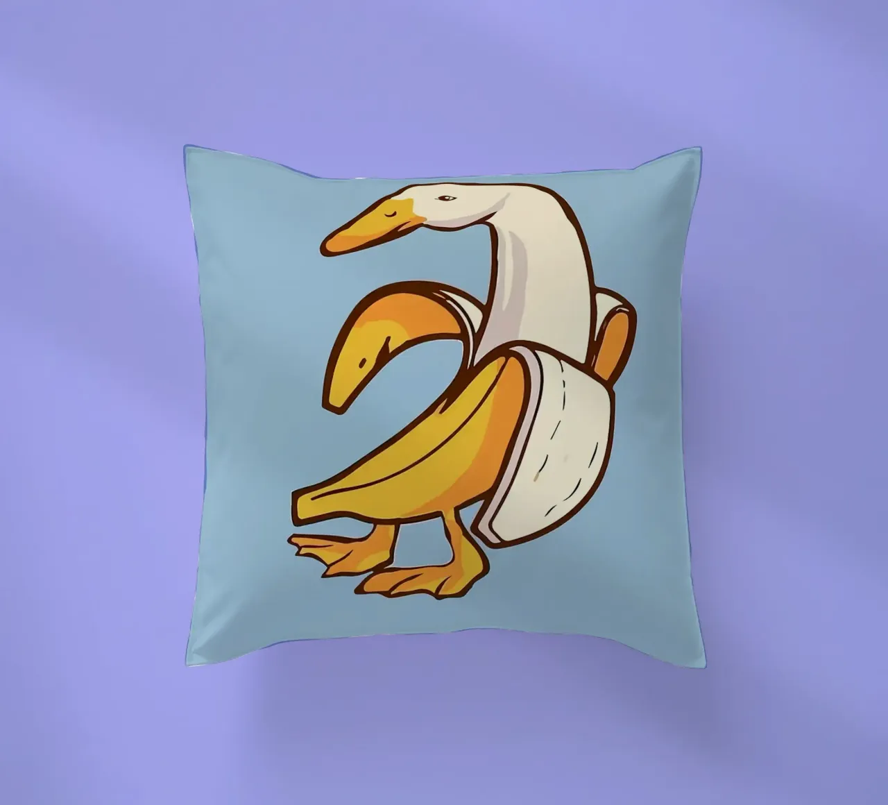 Anatra in una buccia di banana cuscino da bazi