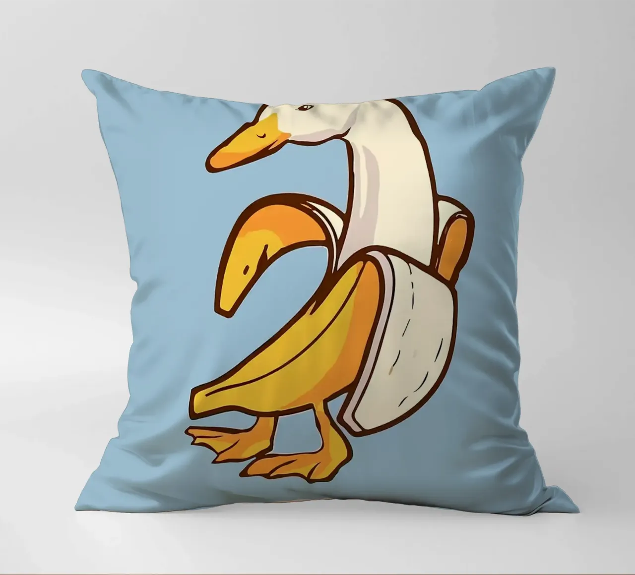 Anatra in una buccia di banana cuscino da bazi