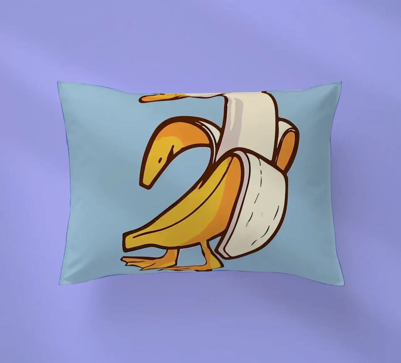 Anatra in una buccia di banana cuscino da bazi