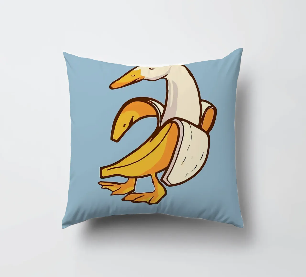 Anatra in una buccia di banana cuscino da bazi